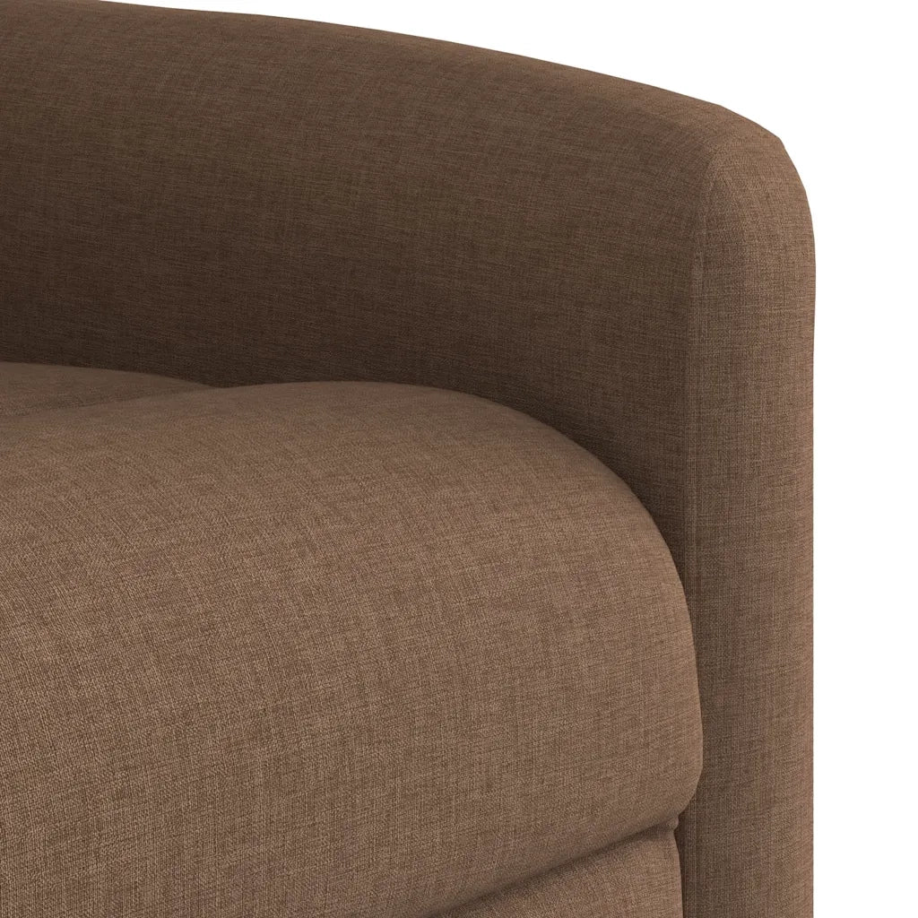 Poltrona Reclinabile in Tessuto Marrone 4015546