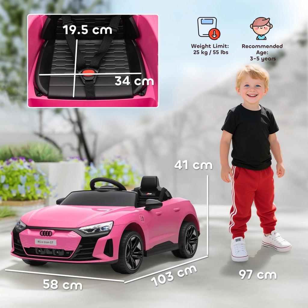 Auto Elettrica con Telecomando ¨C Xylo ¨C Rosa 103x58x41 cm