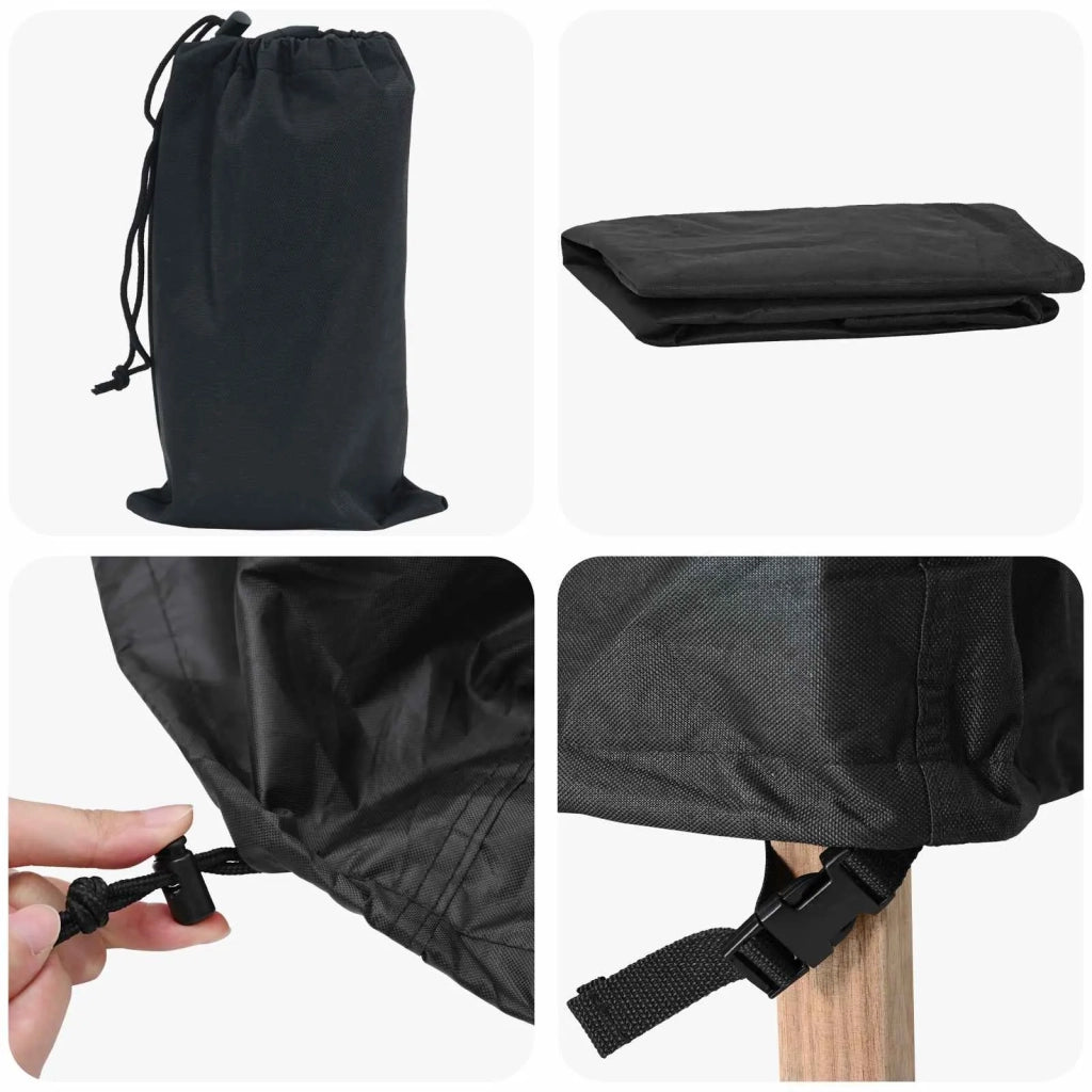Copertura per mobili da esterno Nero 195 x 76 x 82 cm
