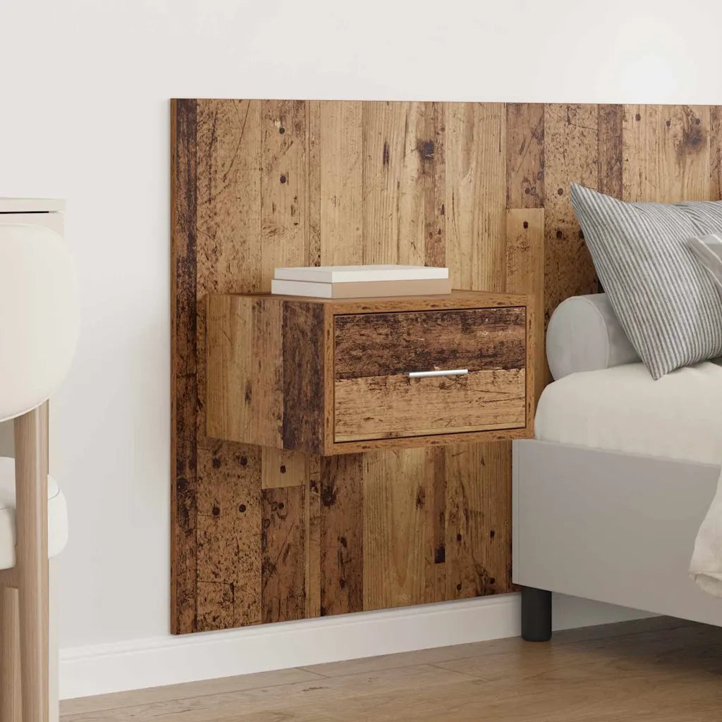 Testata con Comodino 3 pcs Legno vecchio Legno multistrato 3415742