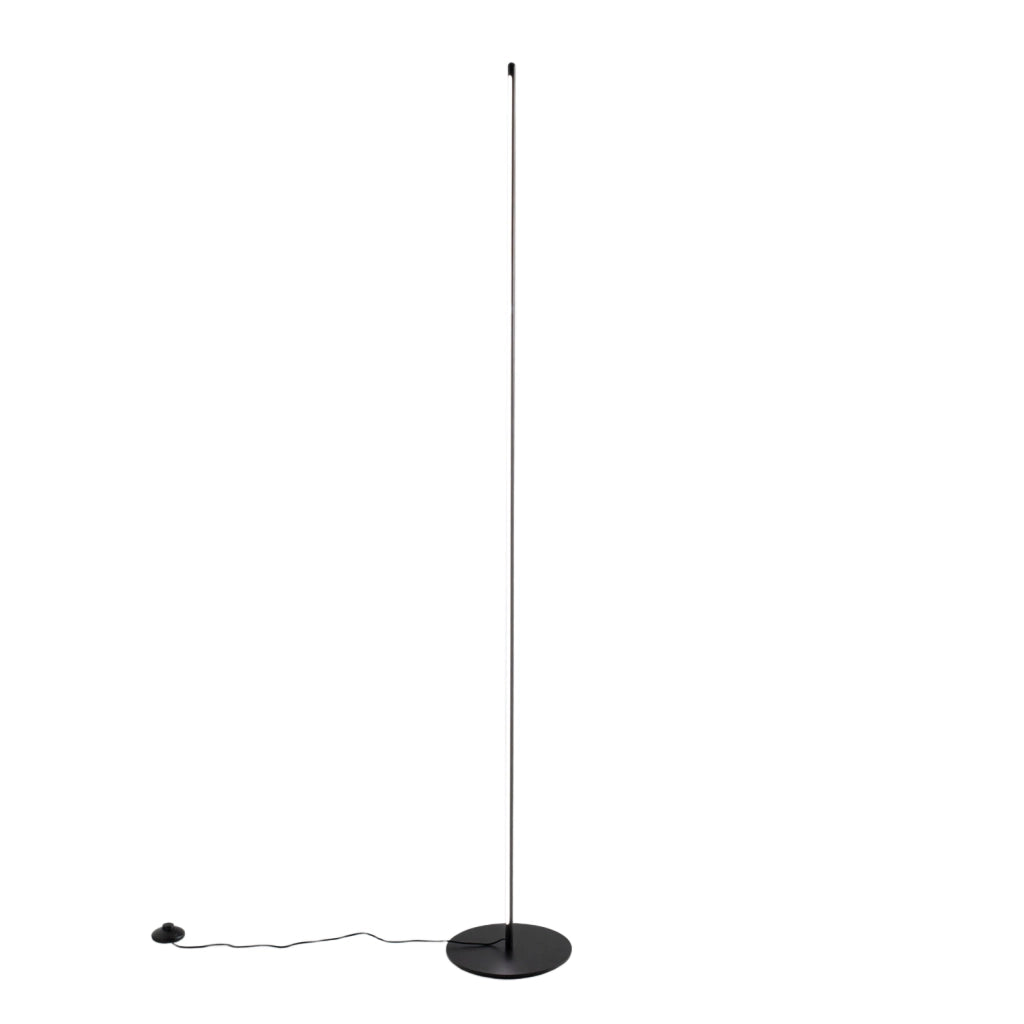 Ebony P/T Lampada da terra dimmerabile 28W LED 950lm 3000K in alluminio nero opaco - Gea Luce
