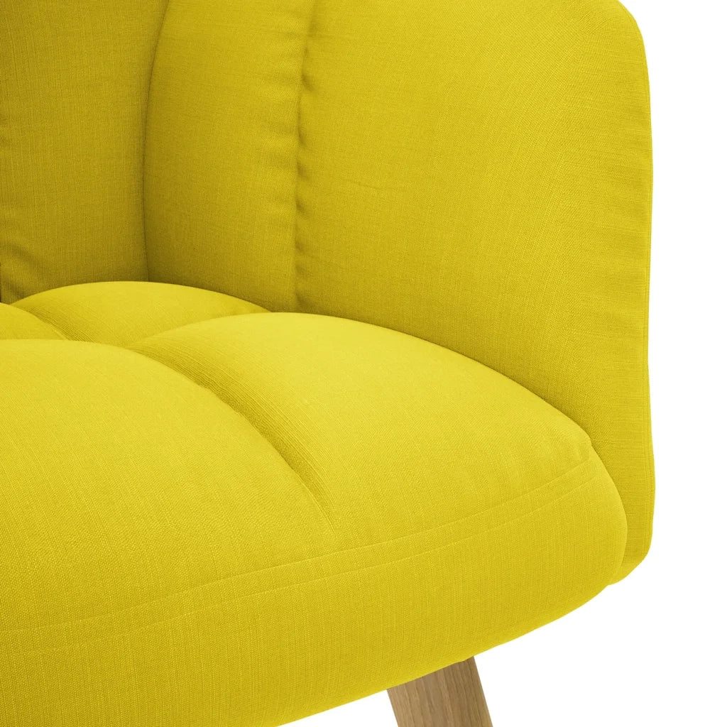 Poltrona | Sedia Relax Giallo Chiaro in Tessuto