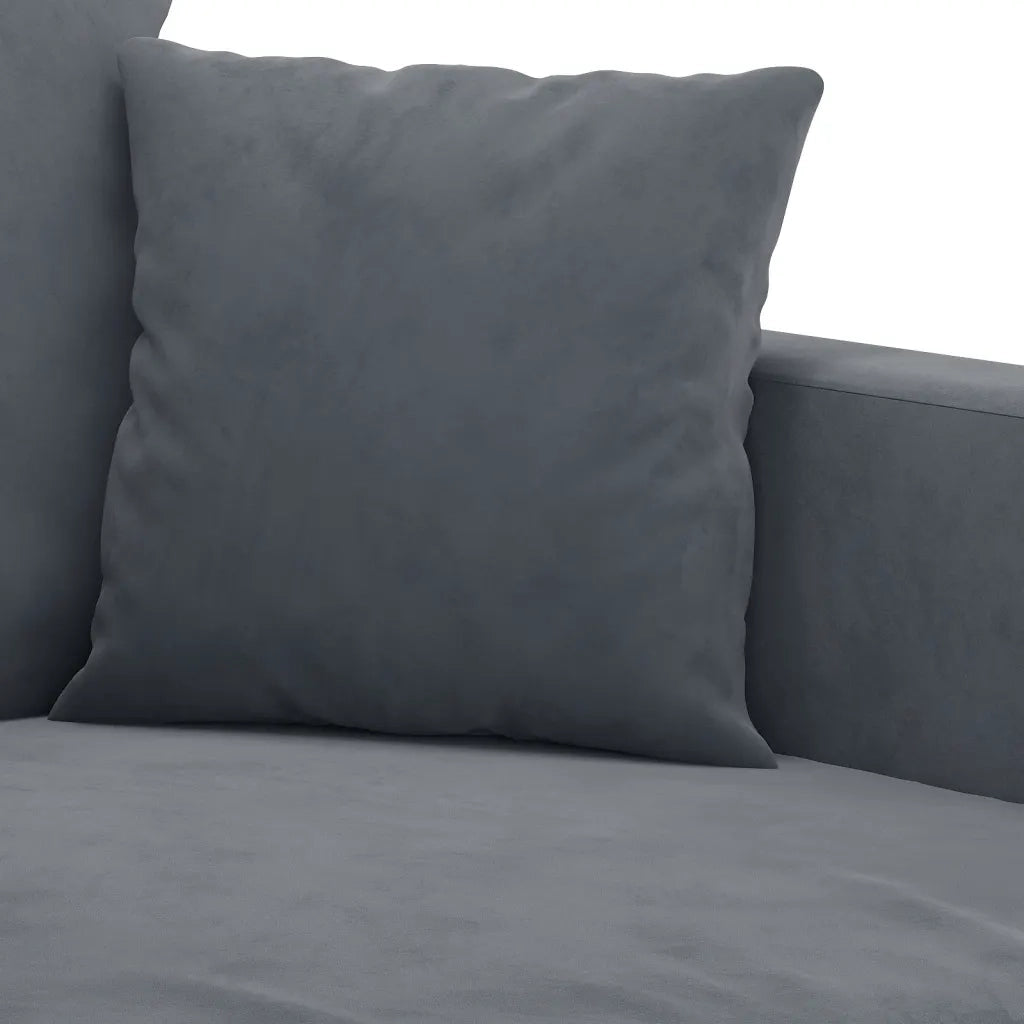 Poltrona Grigio Scuro 60 cm Velluto 359284