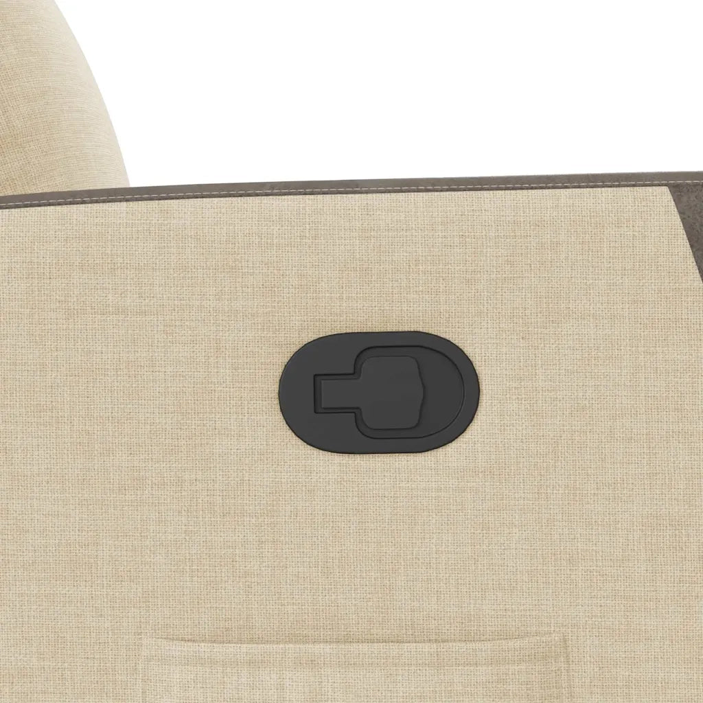 Poltrona Reclinabile in Tessuto Crema 4104842