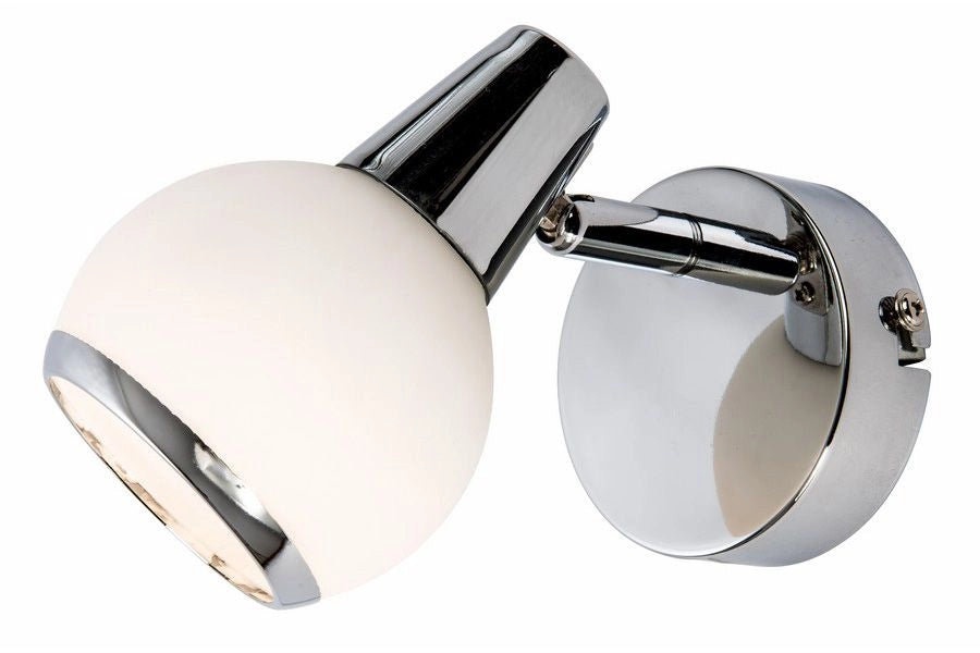 Applique Loris cromata con vetro 1xE14 40W IP20 Reality