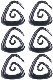 Set di punzoni per orecchini in acrilico - 3 paia - 1,6 mm (14 G) - Ipoadregevole - Leggero - Adatto per uso quotidiano