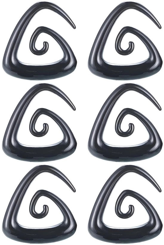 Set di punzoni per orecchini in acrilico - 3 paia - 1,6 mm (14 G) - Ipoadregevole - Leggero - Adatto per uso quotidiano