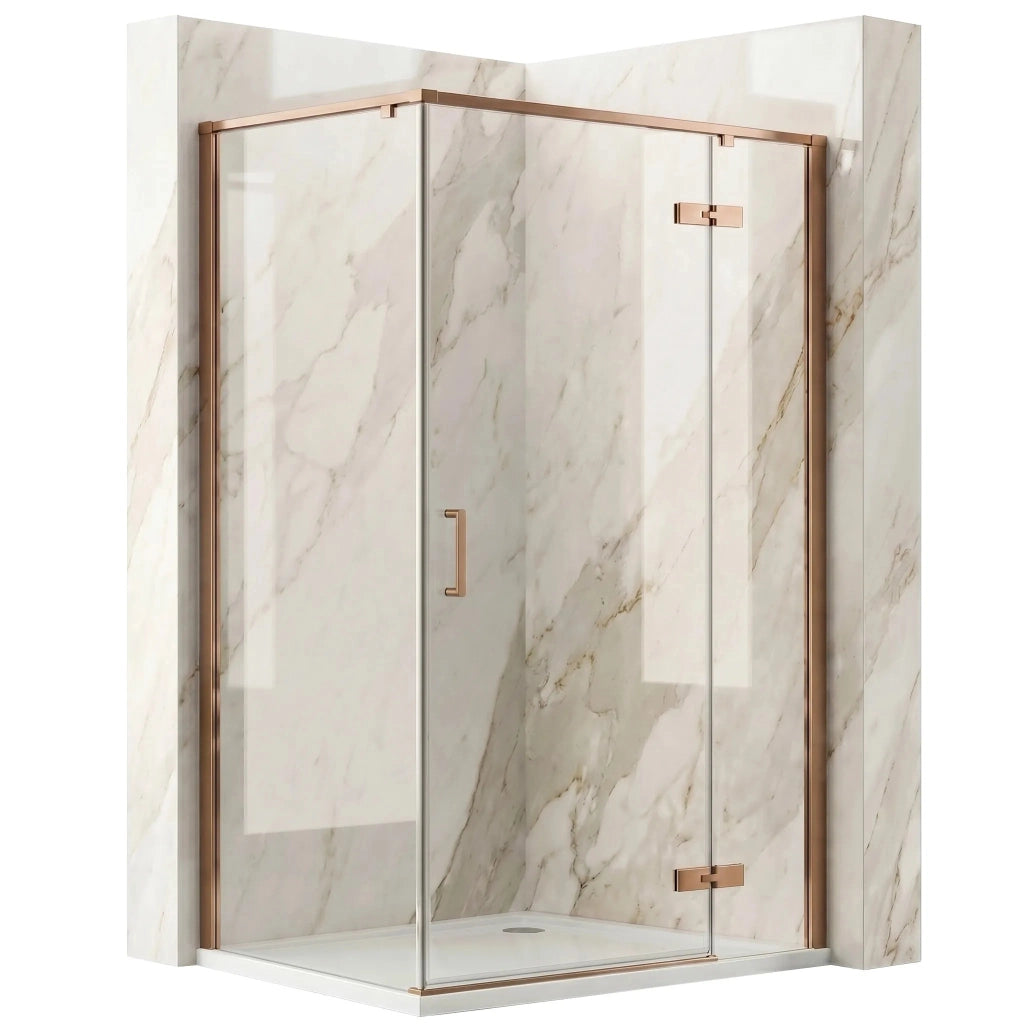 Cabina Doccia Rea Bruno 120x90 Brush Copper