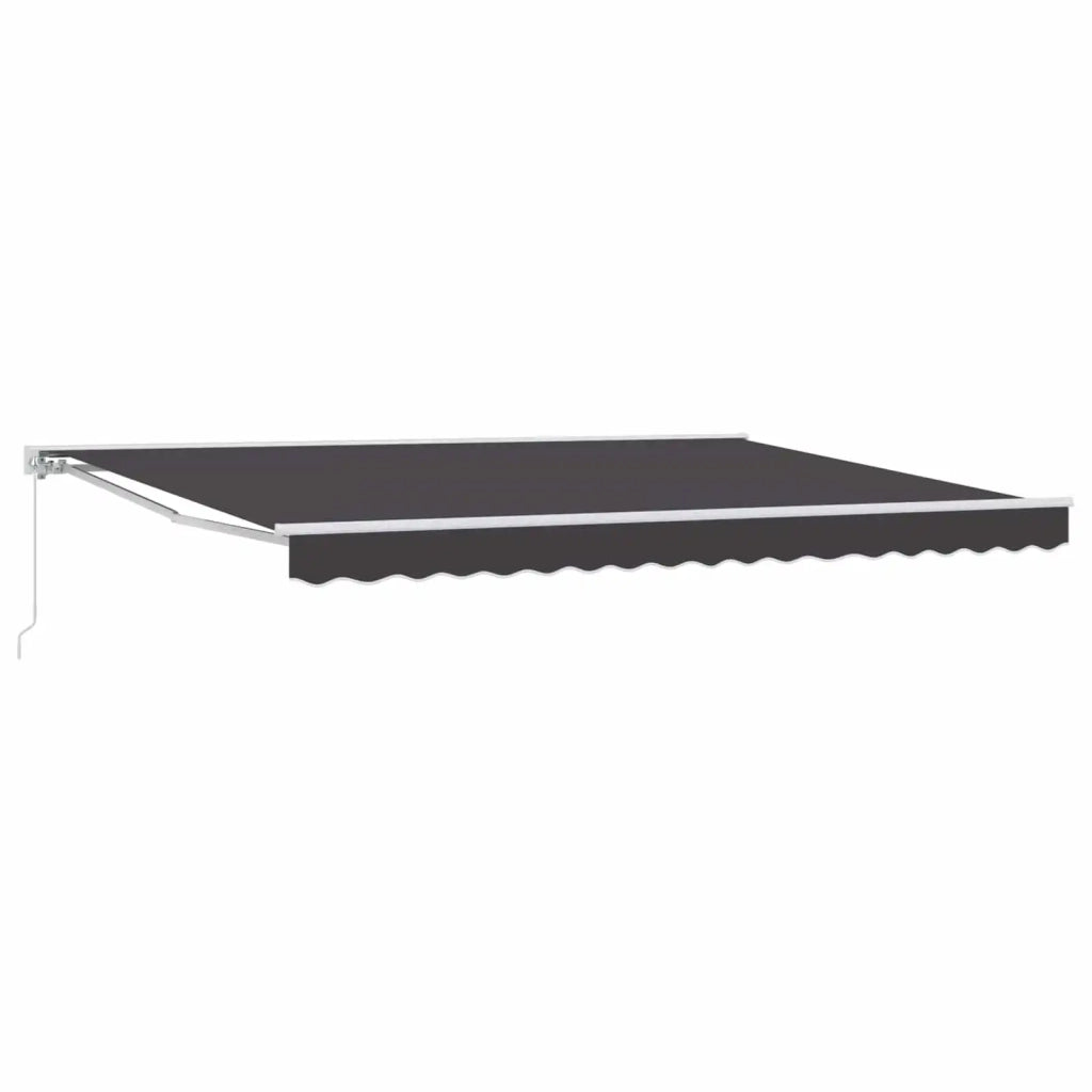 Tenda retrattile manuale Antracite 4 × 3,5 m 3420271