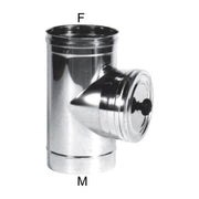 MARAL TUBO INOX 18x 35 SPORTELLO ISPEZIONE Maral Tubo Inox Acciaio Inox Aisi 316L Finitura Lucida Sportello Ispezione Tondo con Tappo Monoparete Fornito Senza Guarnizione colore Acciaio