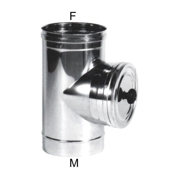MARAL TUBO INOX 18x 35 SPORTELLO ISPEZIONE Maral Tubo Inox Acciaio Inox Aisi 316L Finitura Lucida Sportello Ispezione Tondo con Tappo Monoparete Fornito Senza Guarnizione colore Acciaio