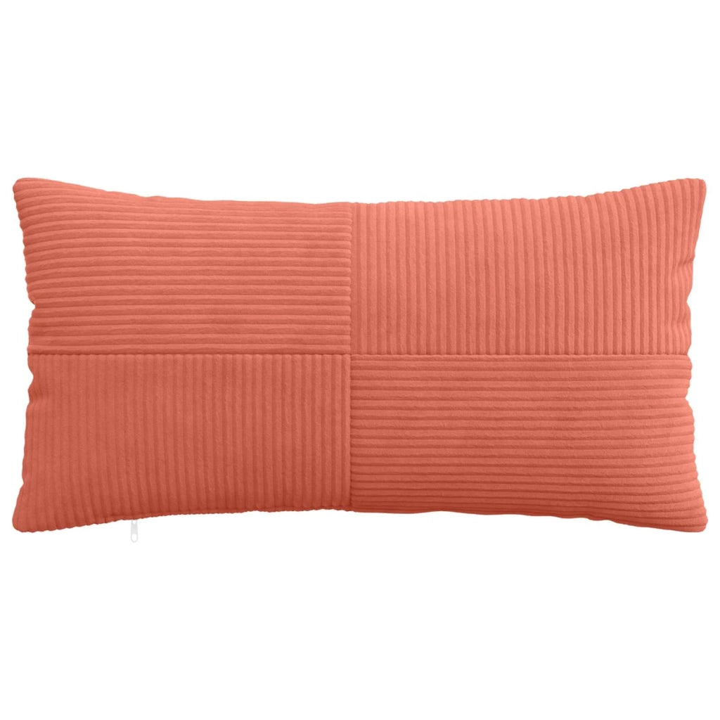 Federa 2 pcs ALMELO Rosso Arancio 40 x 70 cm corduroy 914493