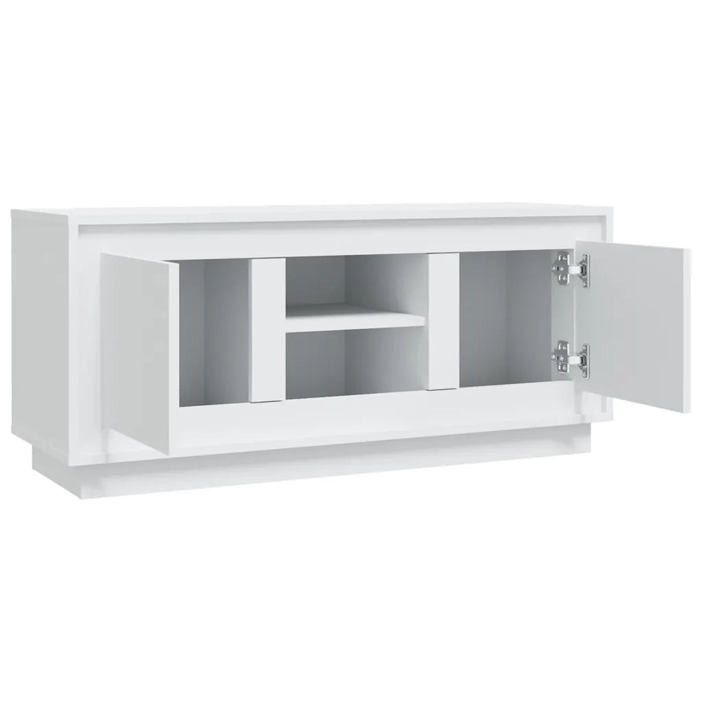 Mobile Porta TV-Mobile per TV-Credenza TV Bianco 102x35x45 cm in Legno Multistrato 299309