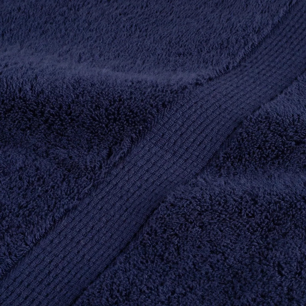 Asciugamani da sauna premium SOLUND 4 pezzi blu navy 80x200 cm 600 g/m2