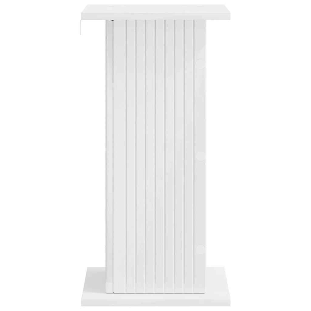 Supporto per piante Bianco Lucido 30,5 x 30 x 60,5 cm 899788