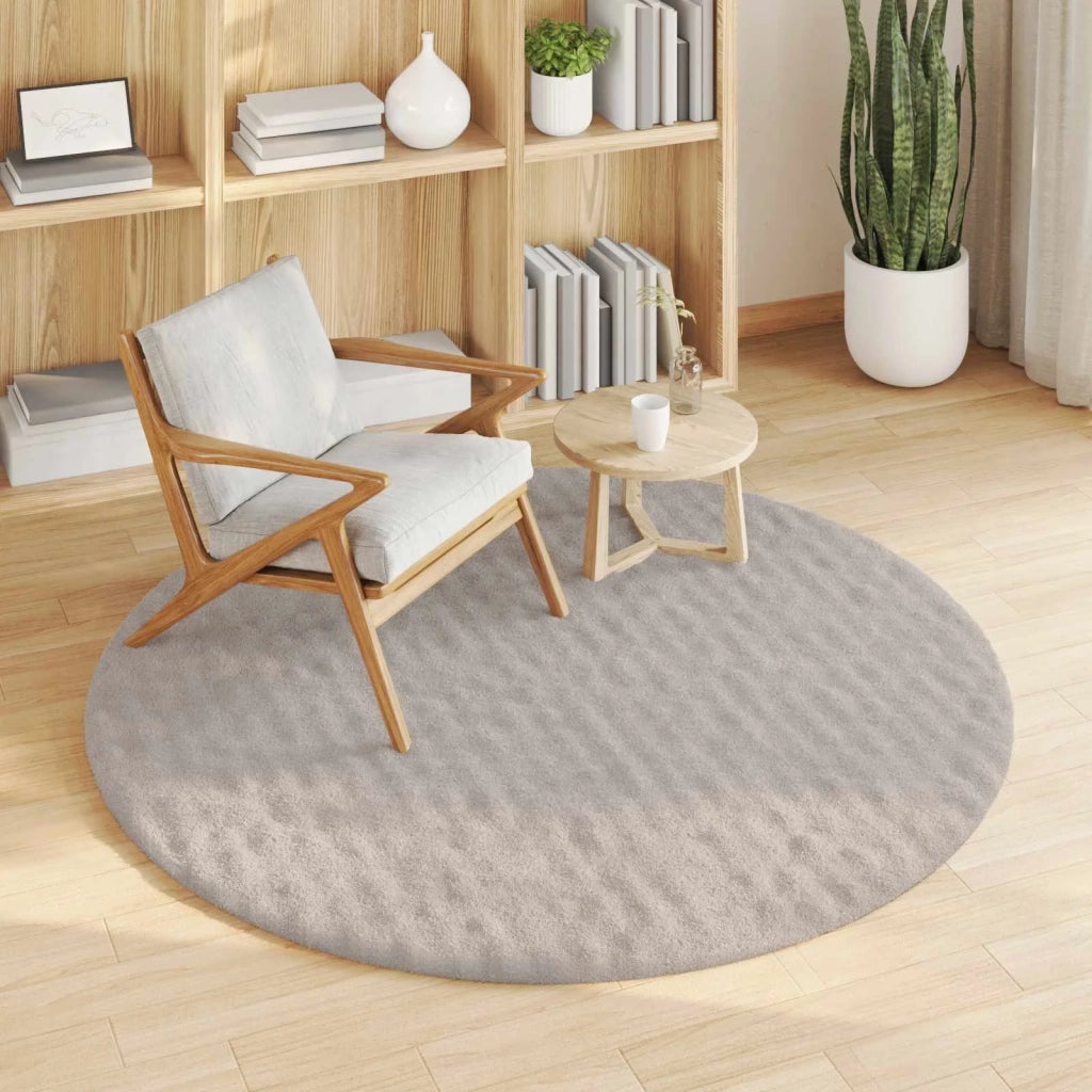 Tappeti per area Rotondo SIROLO Sabbia Ø 120 CM Poliestere 42022762