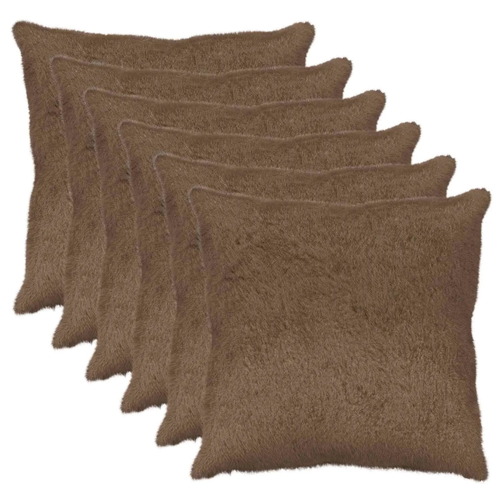 Federa 6 pz HEERLEN Marrone Chiaro 80 x 80 cm 913788