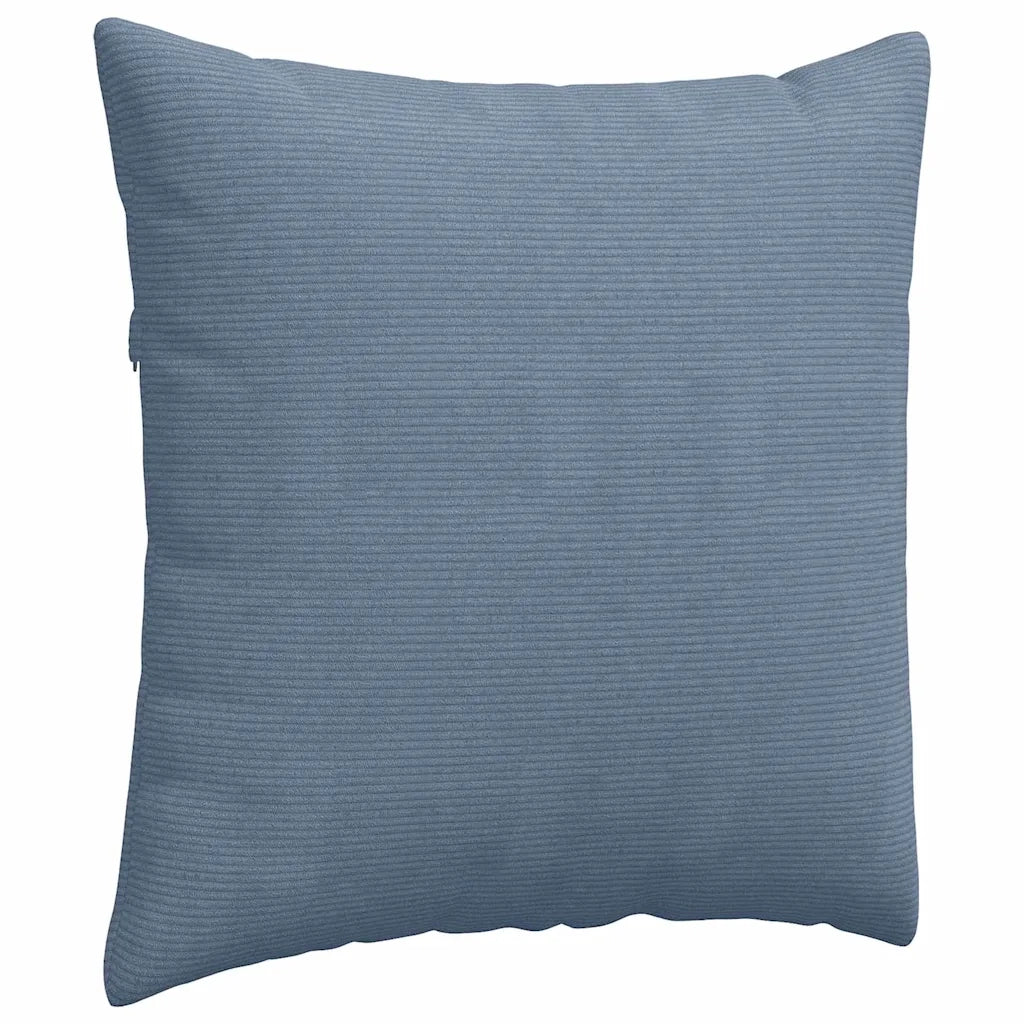 Cuscini da Divano 2 pz | Cuscini per sedie Blu 80 x 80 cm Tessuto in Cords