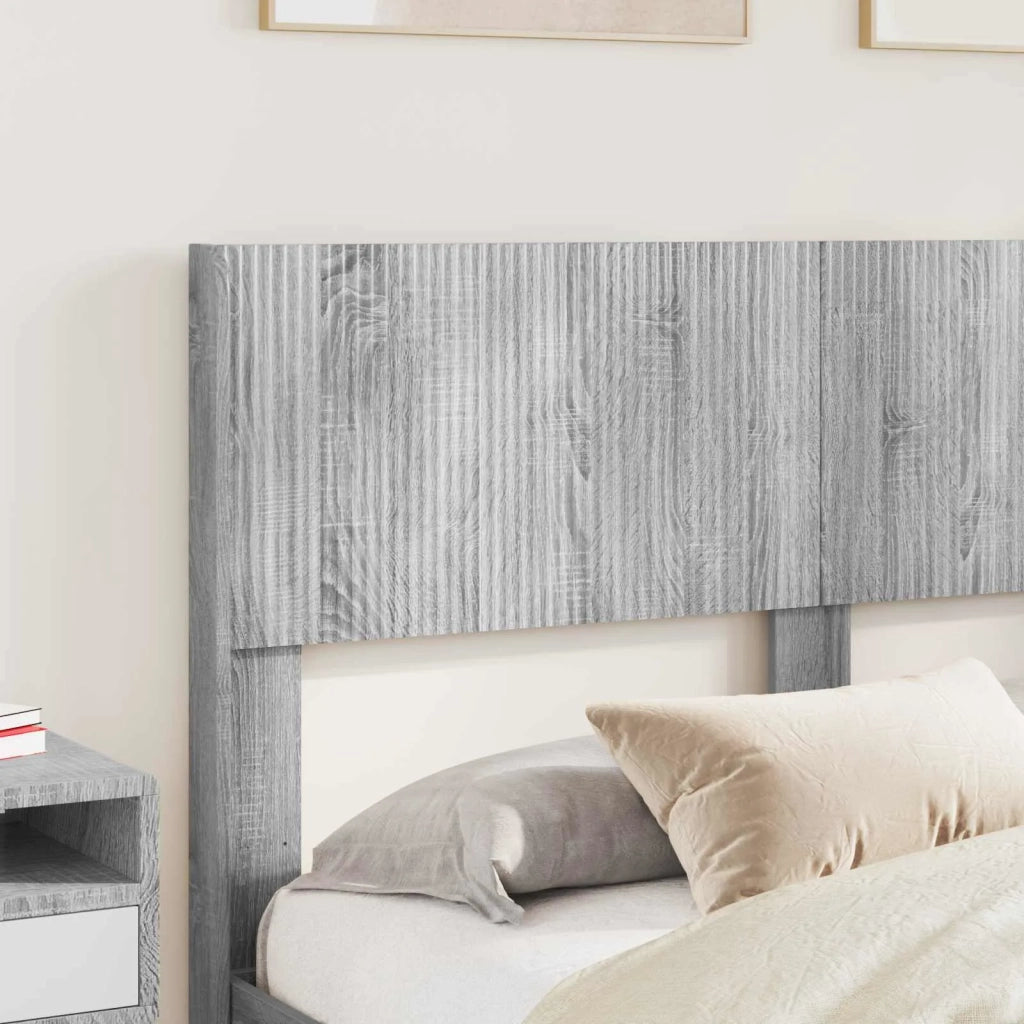 Struttura del letto con stoccaggio e testata Sonoma grigio 3414382