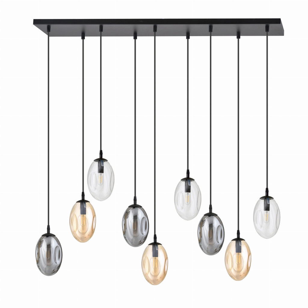 Lampadario Emibig Astral 9 luci E14 vetro multicolor
