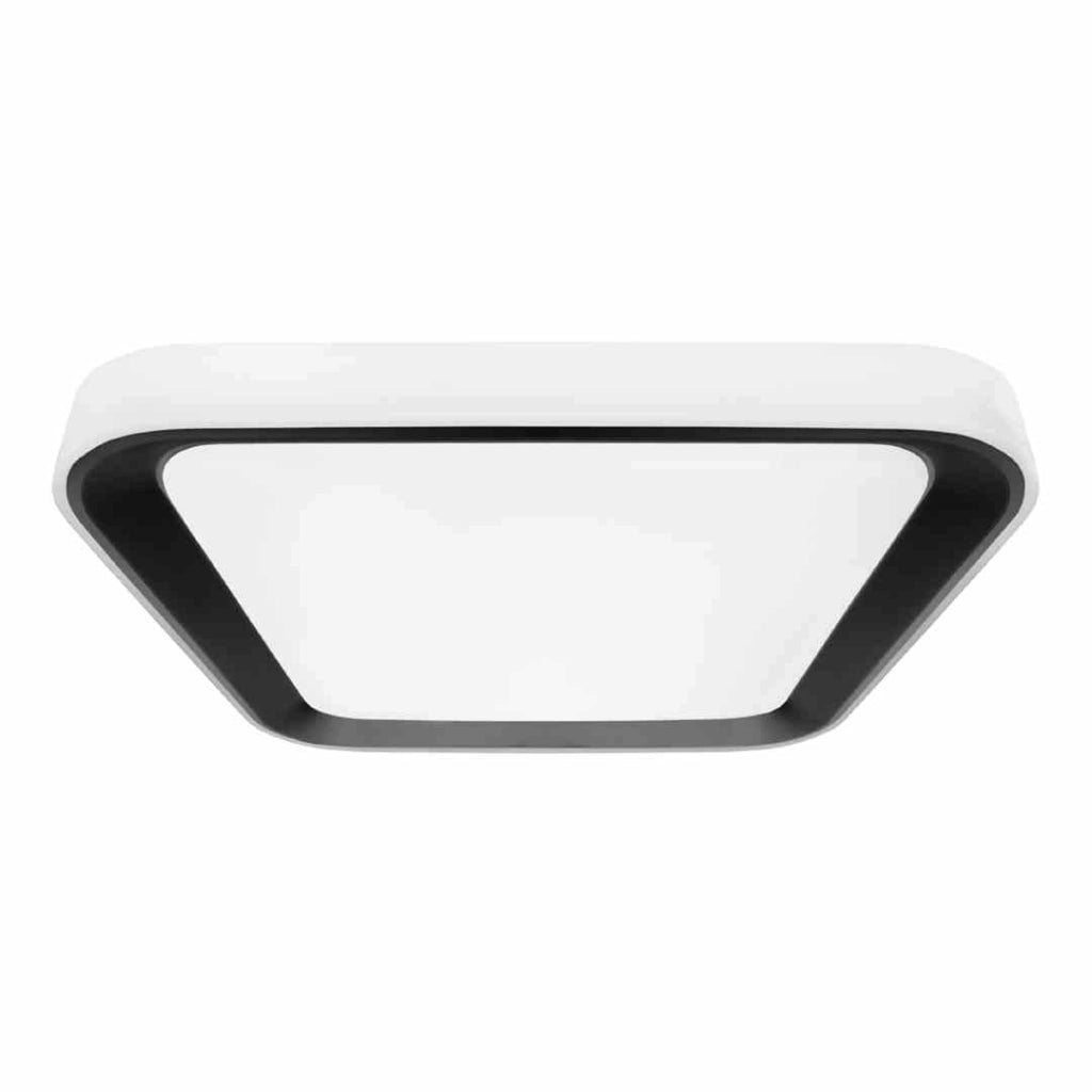 Plafoniera LED quadrata 50x50 nera dimmerabile Milagro