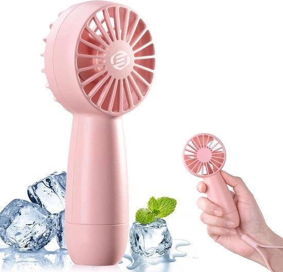 Ventilatore Manuale Mini - Ventilatore Portatile Oplaadabile - Ventilatore Manuale Portatile