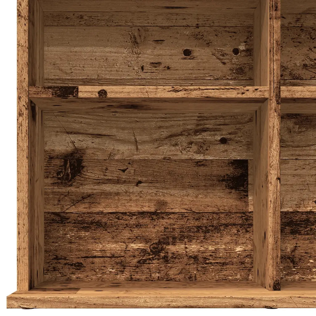 Mobile Porta CD Legno Antico 50x33x117,5 cm Legno Multistrato CFW6041377