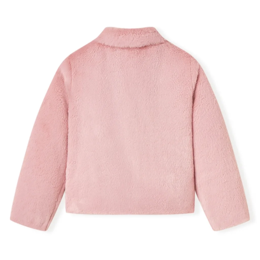 Cappotto per Bambini in Pelliccia Sintetica Rosa 128 13862
