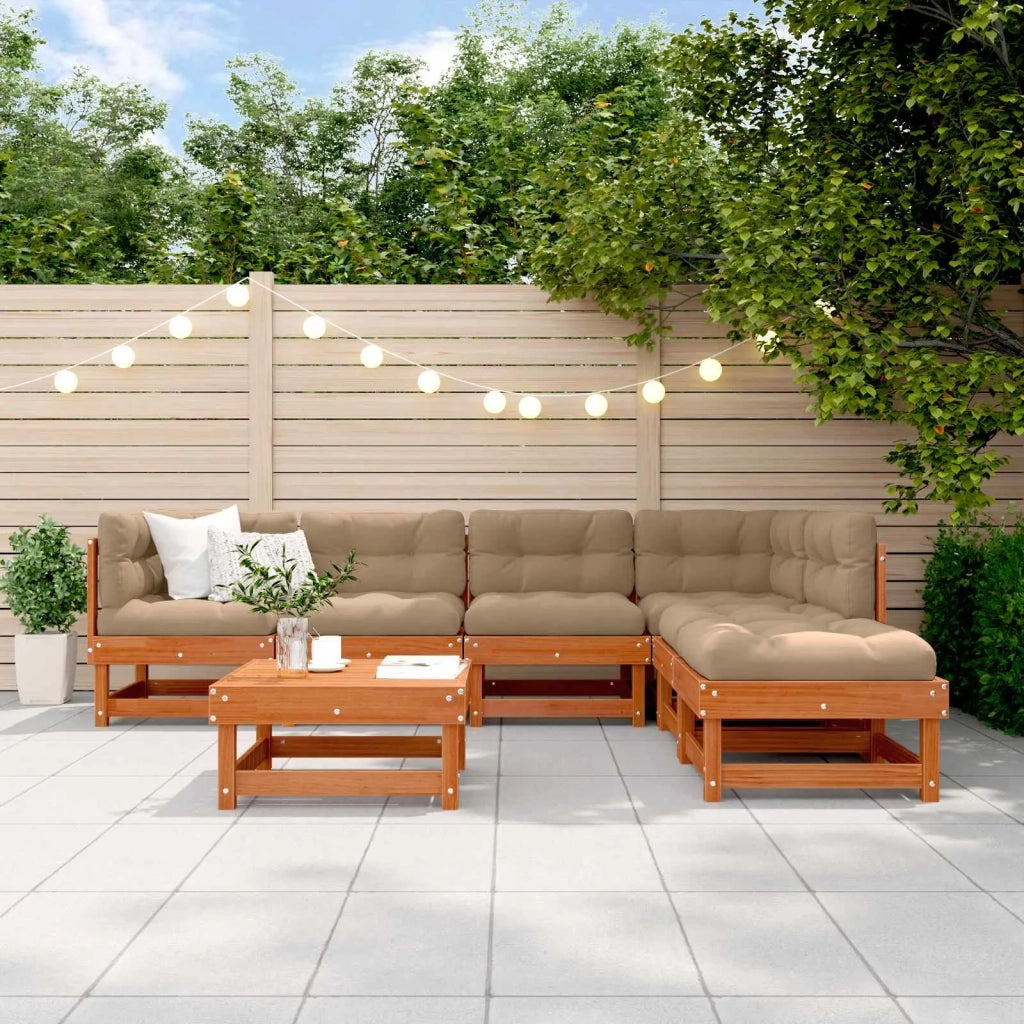 Set Lounge da Giardino 7 pcs Marrone Cerato 3418071