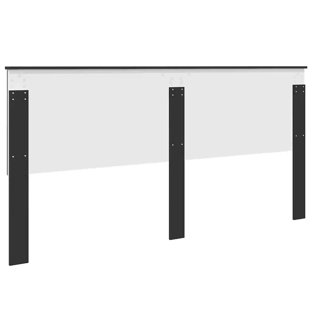 Testiera-Testata-Testiera Decorativa Rovere Nero 200 cm Legno multistrato 920370