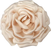 Broche in seta per donna - 16 cm tessuto satinato con fiore a spilla per matrimoni e feste - multicolore