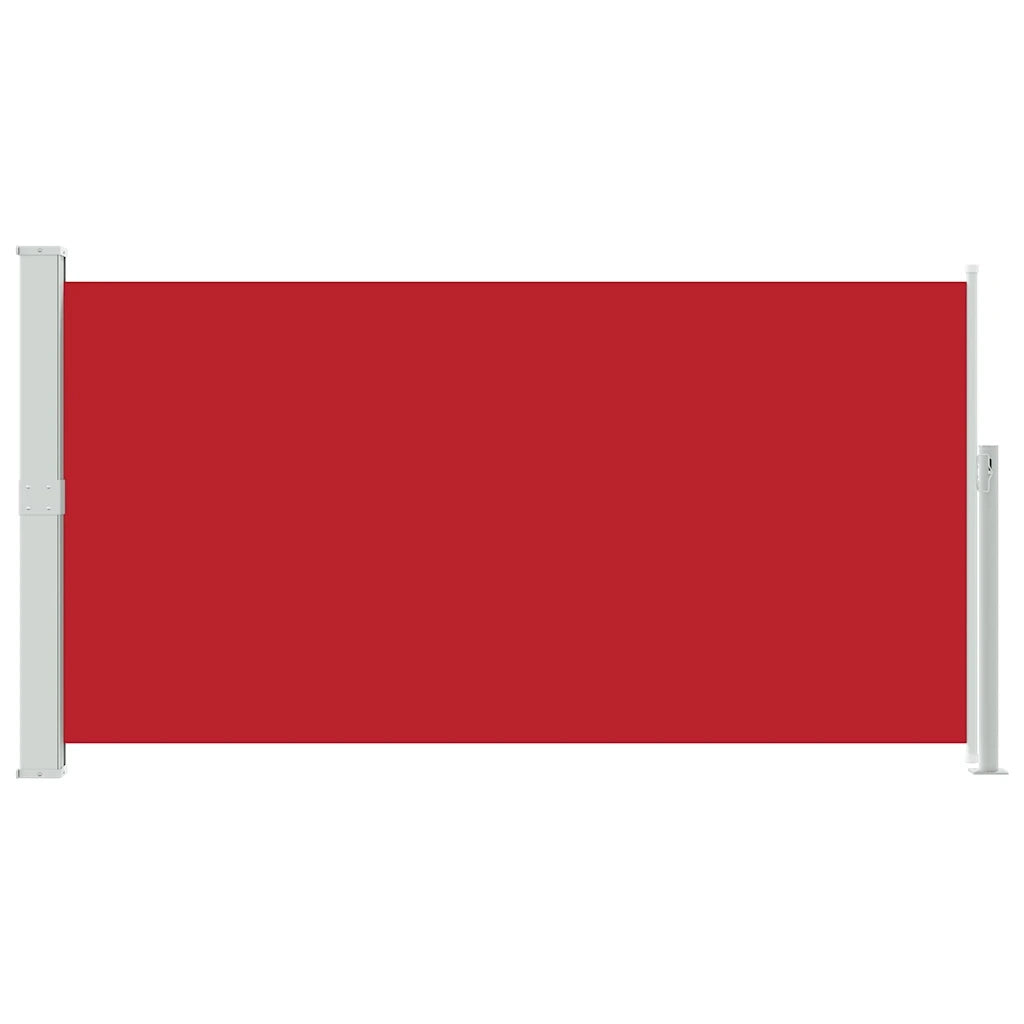 Tenda Laterale Retrattile per Patio 170x300 cm Rosso 48367
