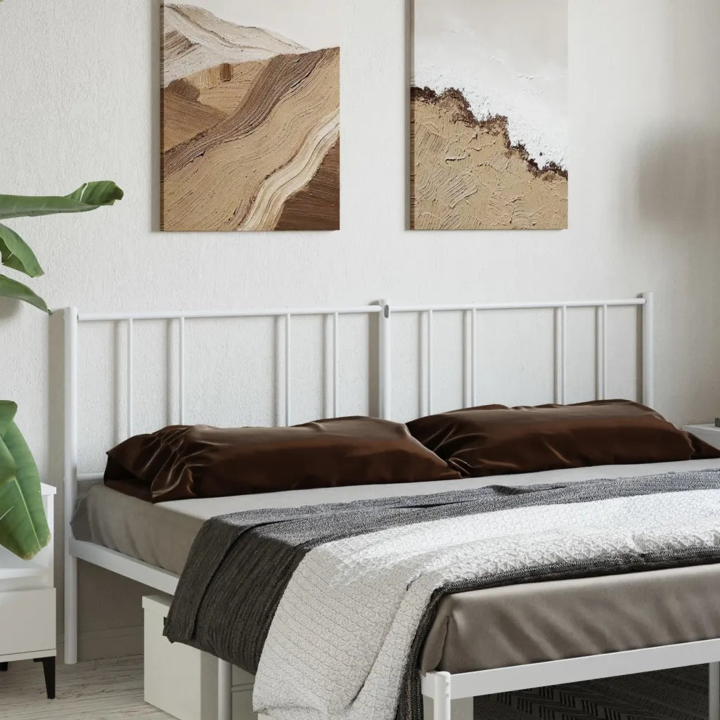 Testiera di Ricambio in Metallo Bianco 193 cm 352566
