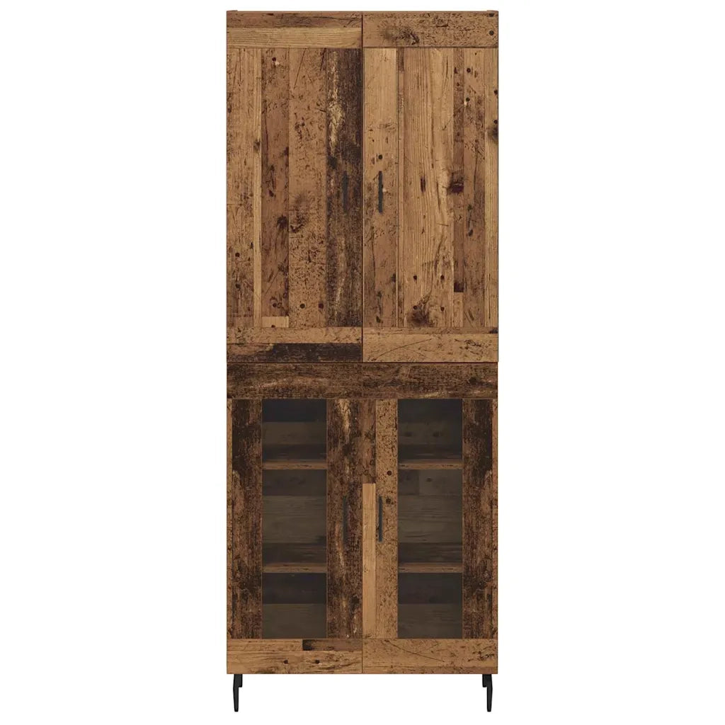 Credenza 2 pcs Legno vecchio Legno multistrato 3403186
