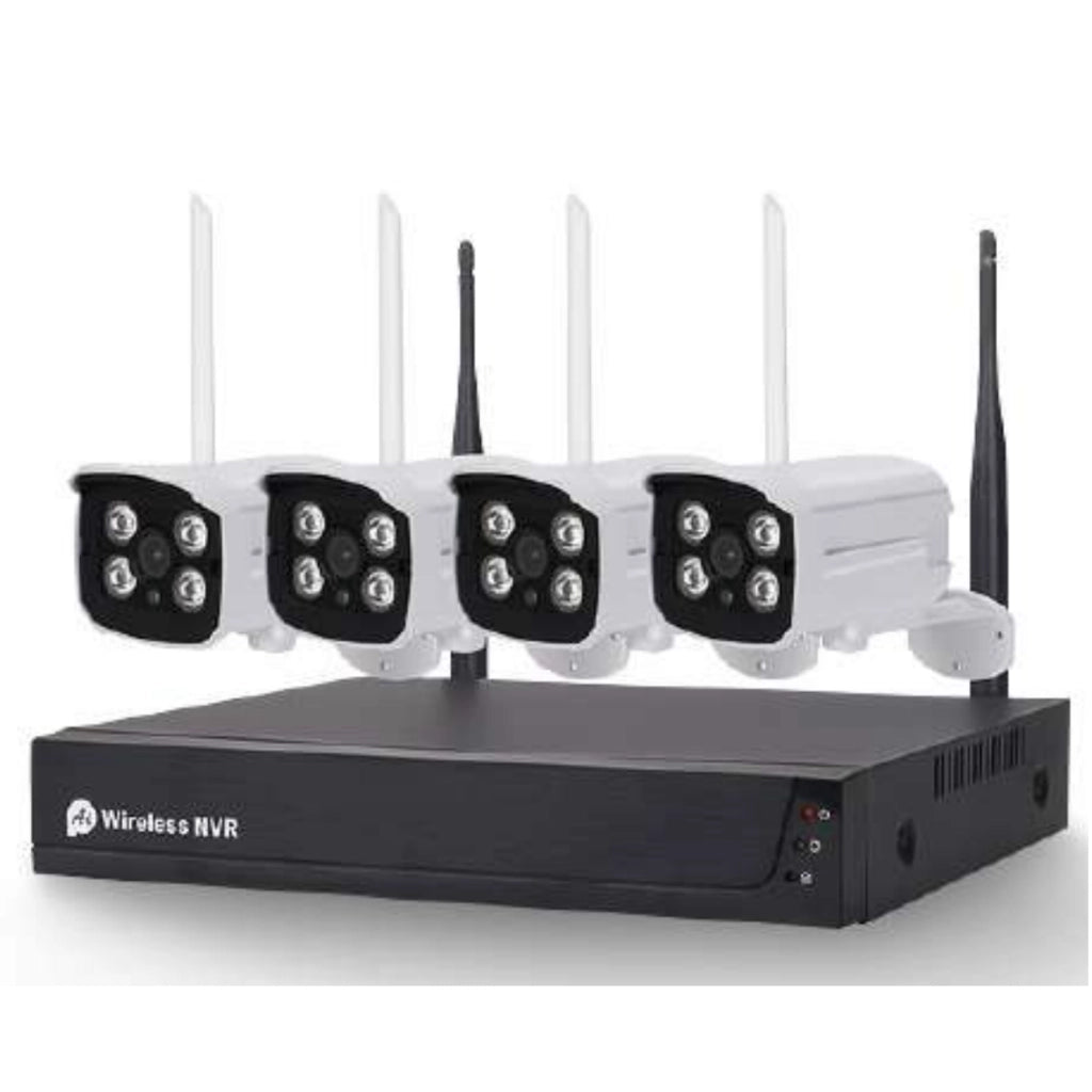 Kit videoregistratore DVR Wireless 8 canali 4 telecamere 8MPX