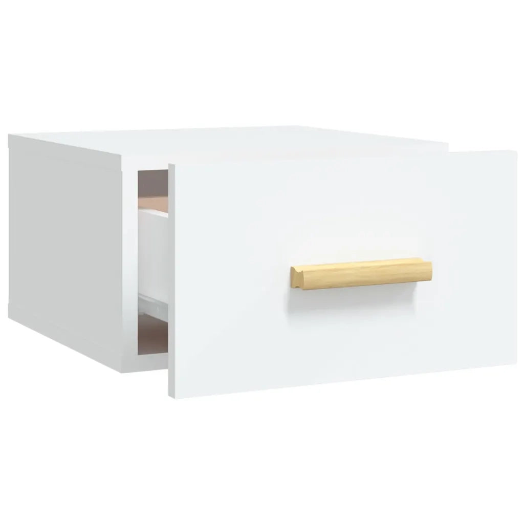 Comodino a Muro Bianco 35x35x20 cm 812834