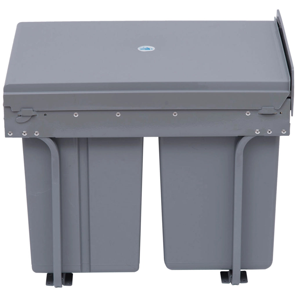 Cestino per Raccolta Differenziata ¨C Minimal ¨C Grigio 48x34.2x41.8 cm