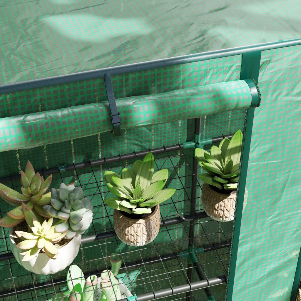 Serra Mini con 3 Ripiani ¨C zephmum ¨C Verde 144x48x152 cm