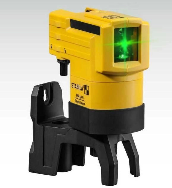 Stabila 19110 LAX 50 G Laser a Linea Croce Verde Autolivellante Portata 30 m Precisione ±0,5 mm-m IP53 colore Nero Giallo