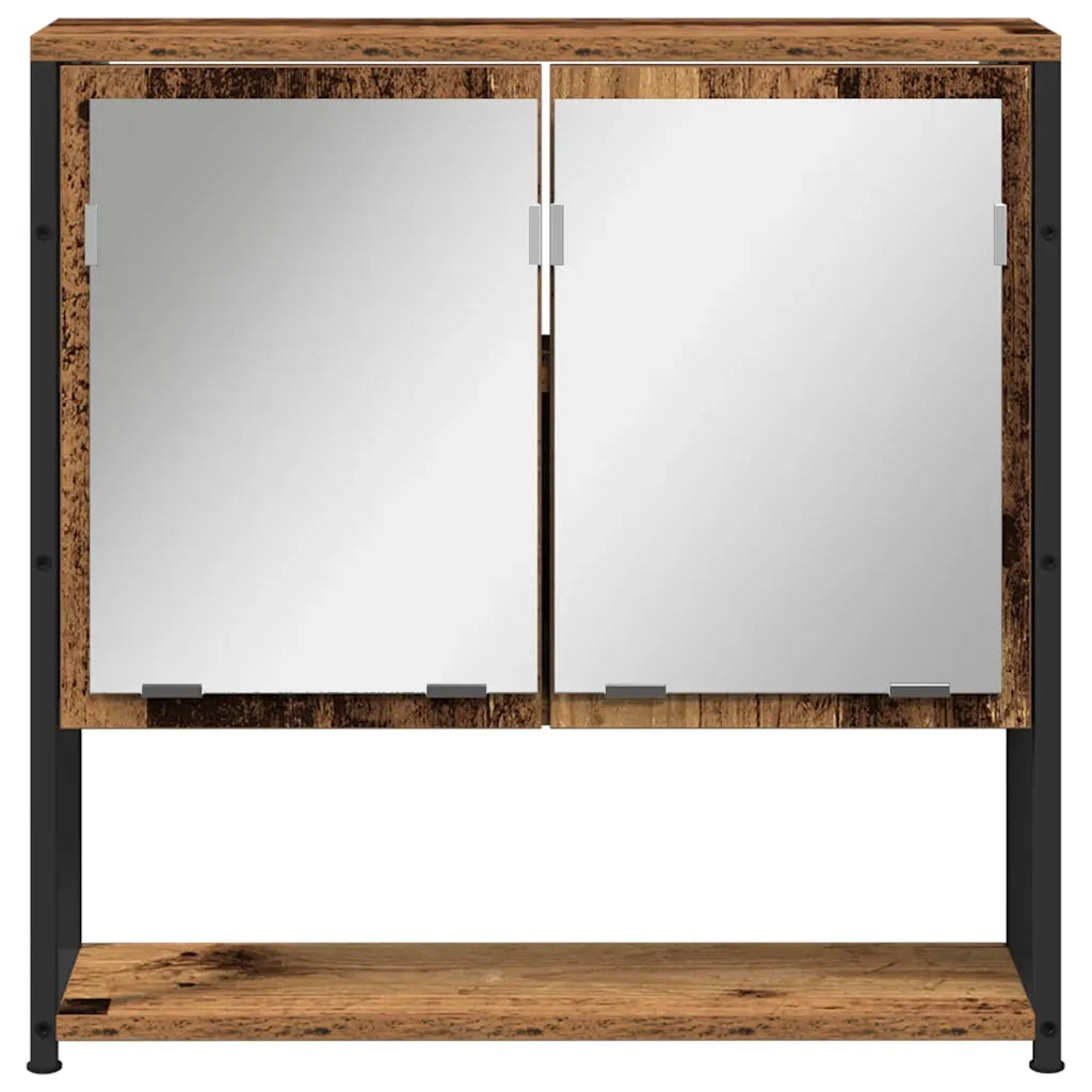 Set di mobili per il bagno 2 pcs Marrone Legno multistrato 3332535