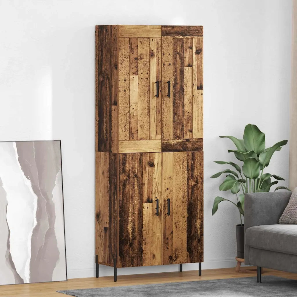 Credenza 2 pcs Legno vecchio Legno multistrato 3415667