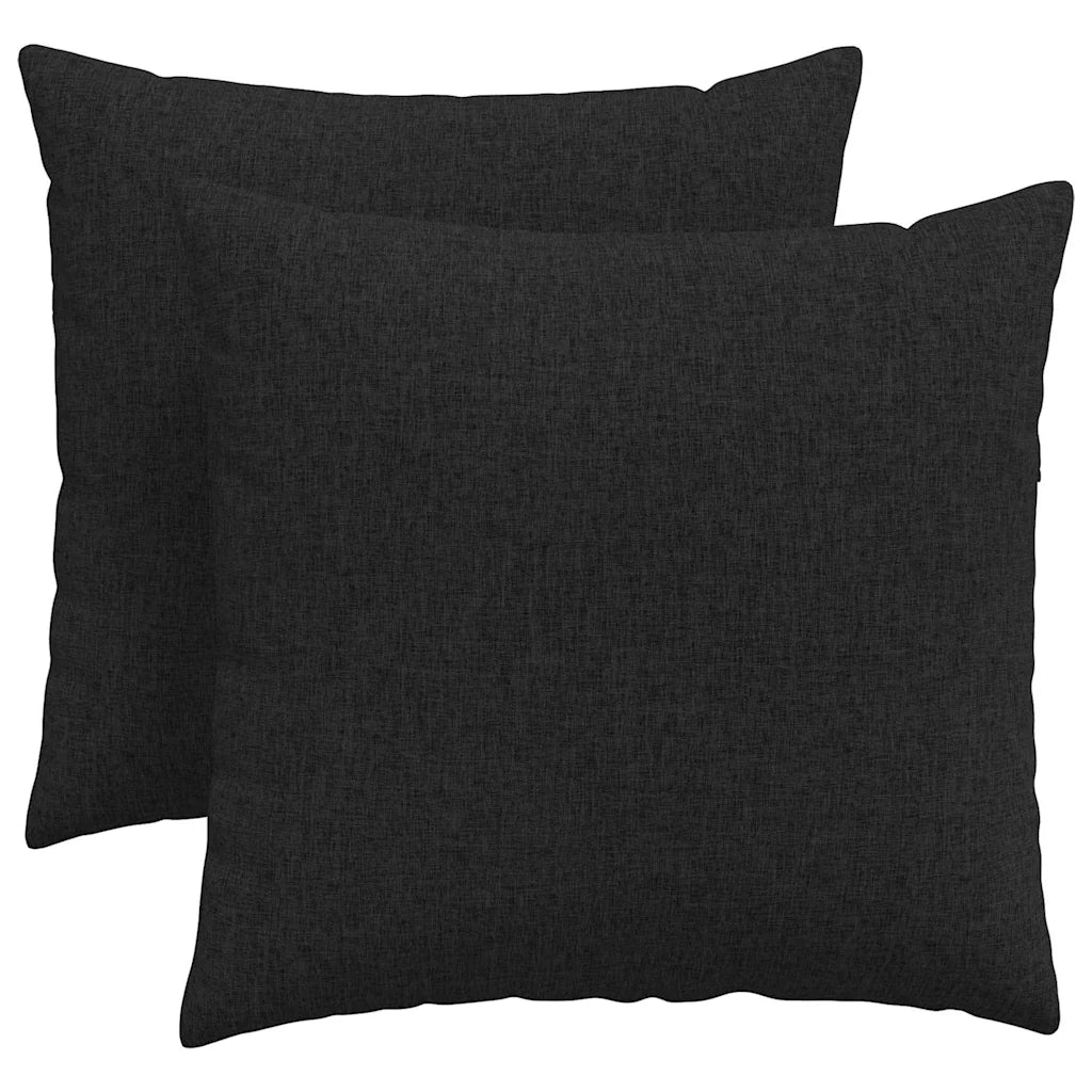 Cuscini da Divano 2 pcs Nero 45 x 45 cm Tessuto 42013913