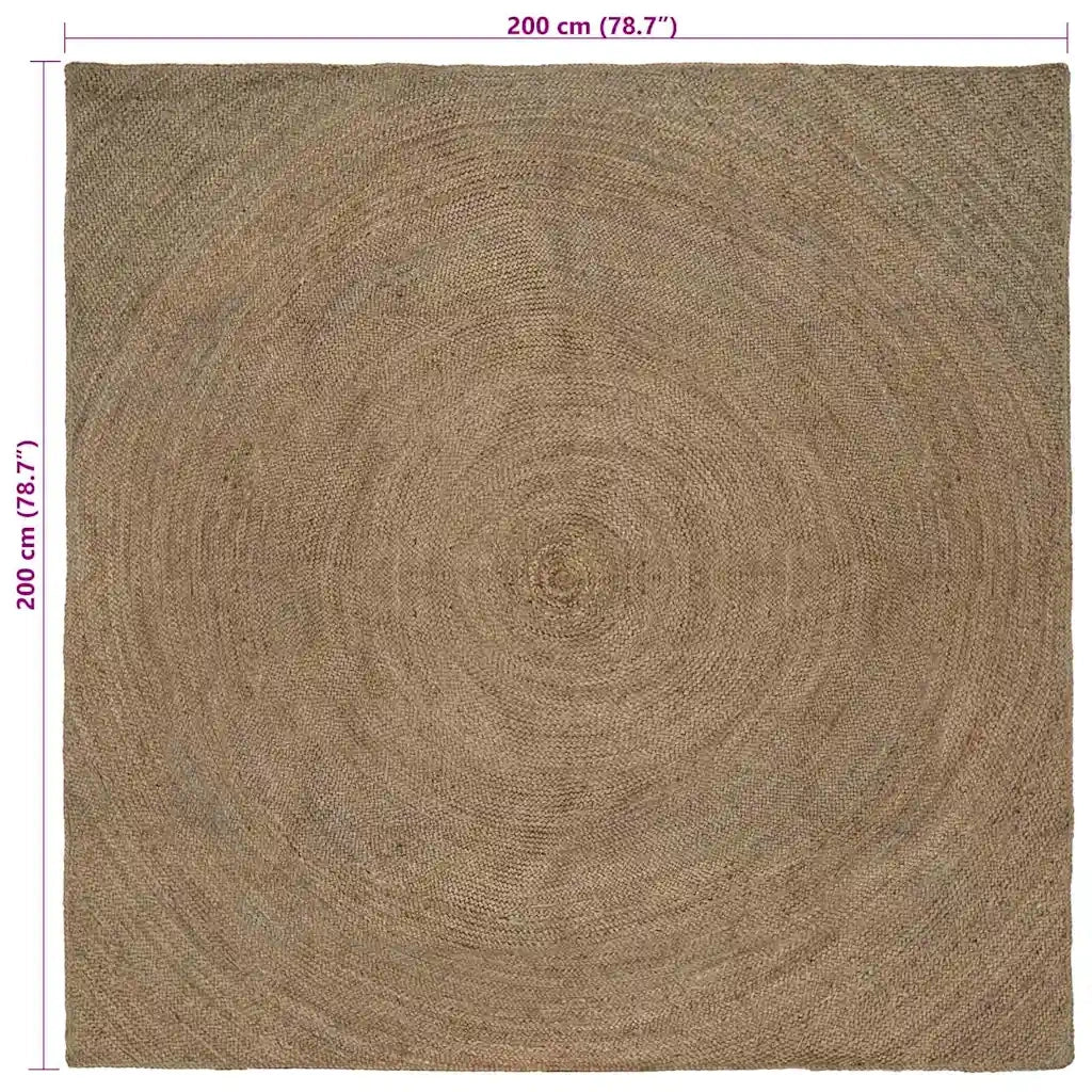 Tappeti per area Grigio 200 x 200 cm Juta 42010545