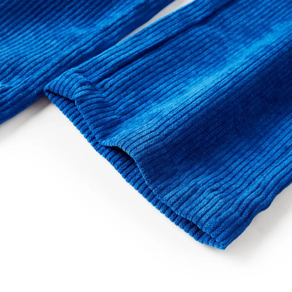 Pantaloni per Bambini in Velluto a Coste Blu Cobalto 116 14421