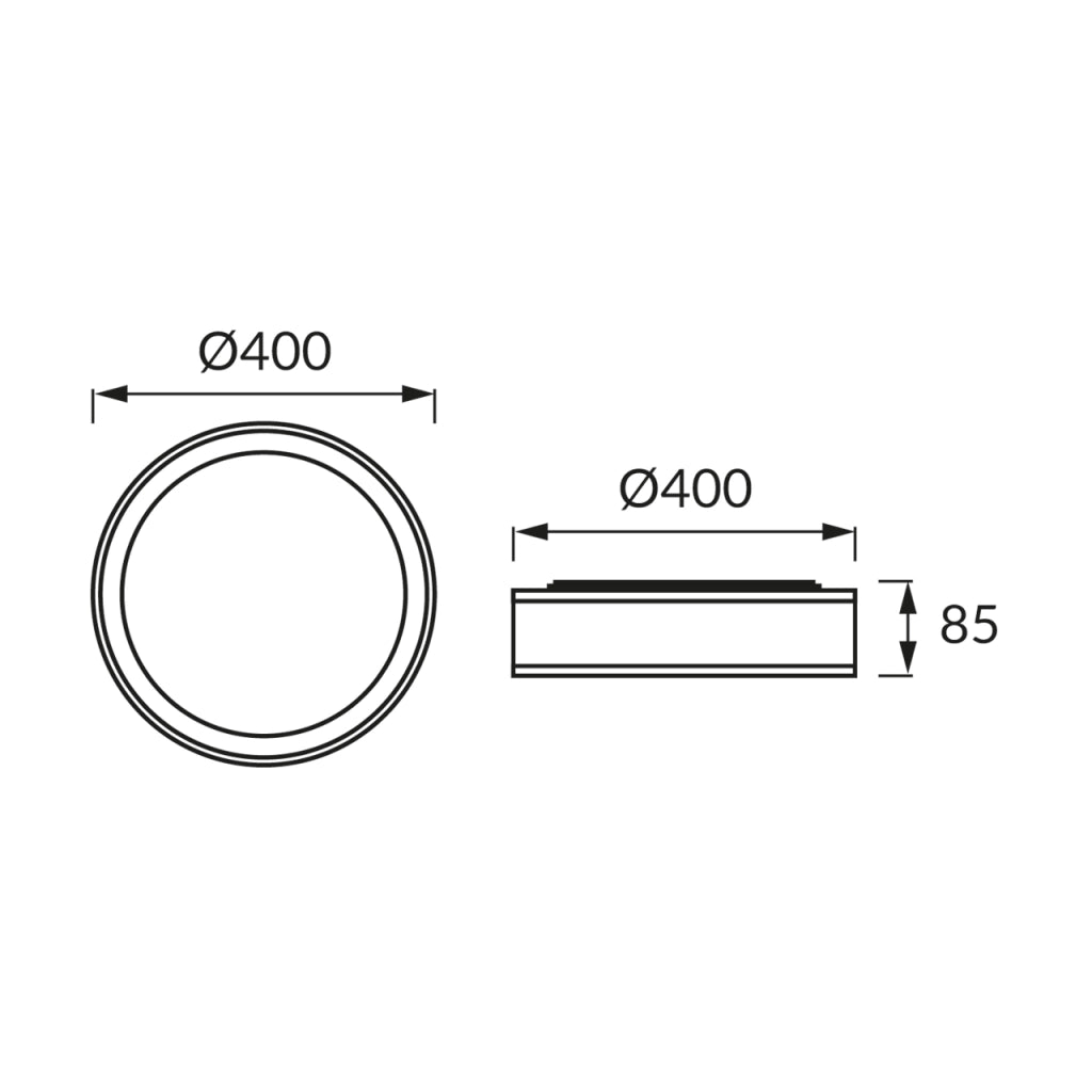 Plafoniera rotonda bianca Ø40cm 3xE27 Struhm SALMA