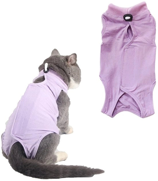 Kit di riparazione per gilet per gatti - M - Cotone soffice - Adatto per collare 19-25 cm - Abbigliamento per gatti