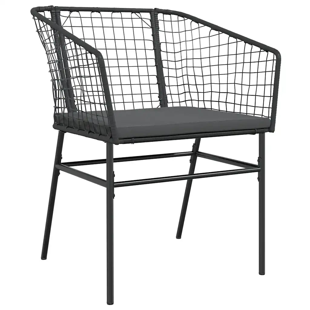 Set da Pranzo da Giardino con Cuscini 5 pz Polyrattan Vetro 3334501