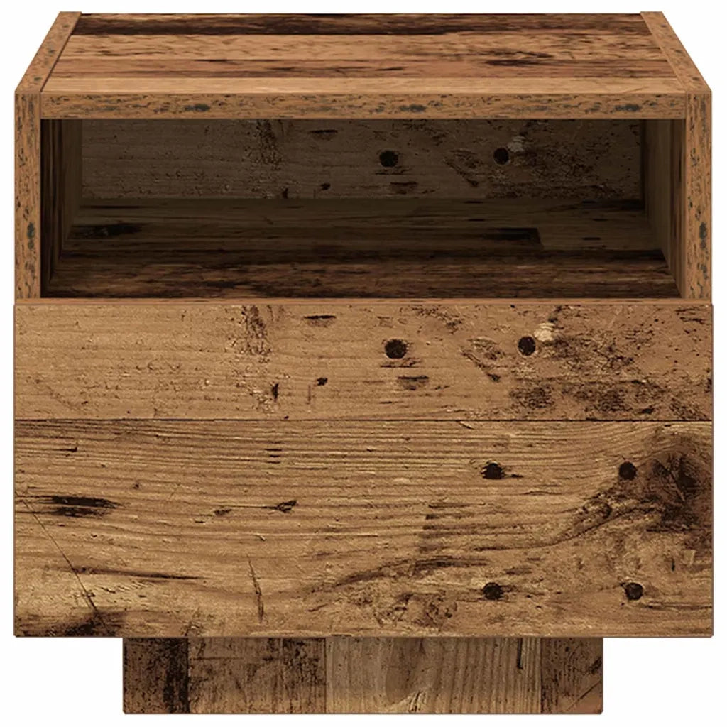 Armadio da Notte con cassetto Legno vecchio 40 x 39 x 37 cm 863066