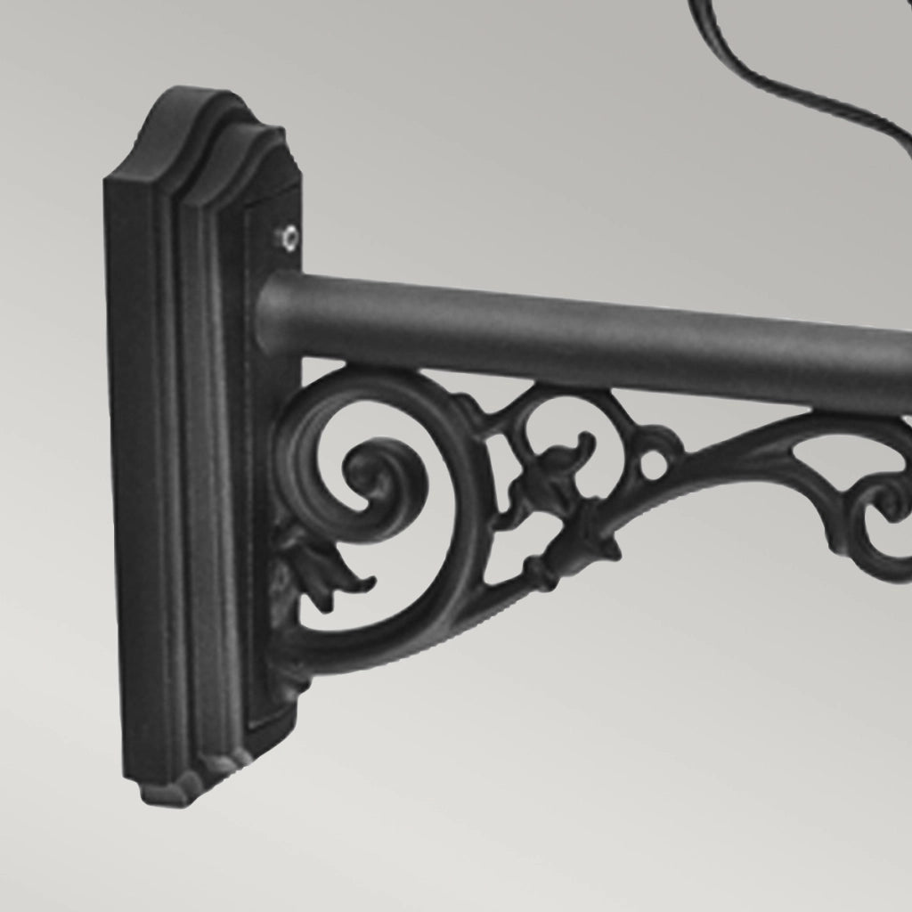 Applique da esterno a parete nera E27 60W Wilmslow Elstead