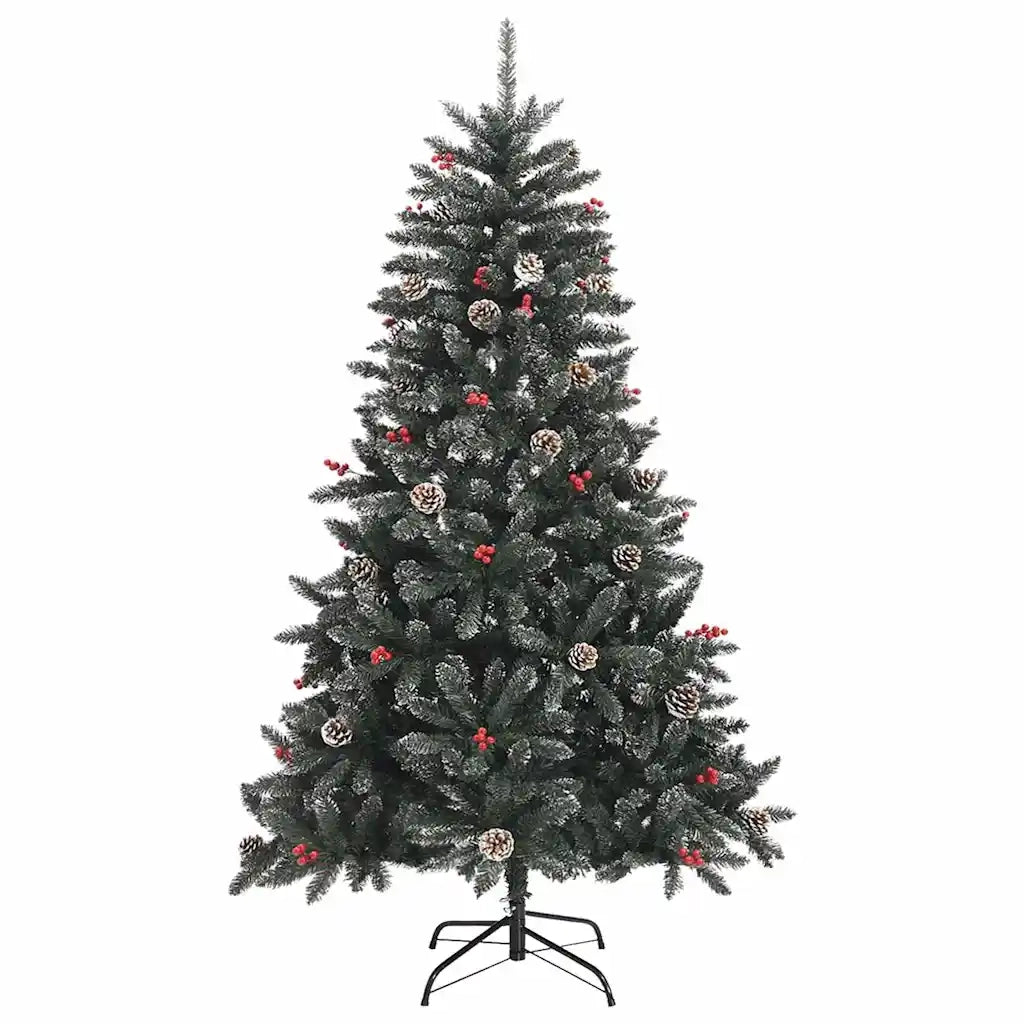 Albero di Natale artificiale con 300 LED Verde 180 cm